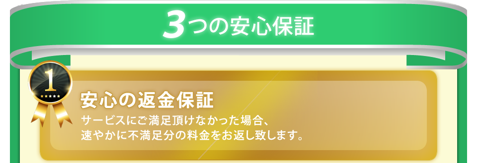 ３つの安心保証１